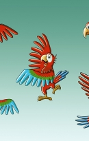 Parrot Poses mkillustration.net.jpg