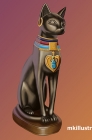 Egyptian cat sculpture 2 mkillustration.net.jpg