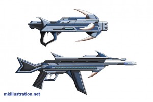 Laser Gun Concept Art